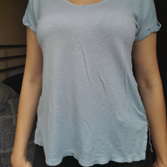 Blue T with strappy back - Picture 3 of 4